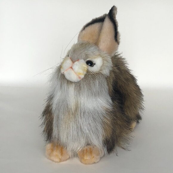 Hansa Handcrafted Rabbit Fawn Stuffed Animal Brand New w/ Tag - Picture 4 of 11